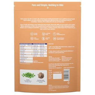 Maiva Pro | Plant Protein Isolate - Classic Unflavoured - 1Kg | 30G Protein, 6.5G Bcaa | All Essential Amino Acids | Gut Friendly, Easy To Digest | Vegan, Dairy Free, No Preservatives