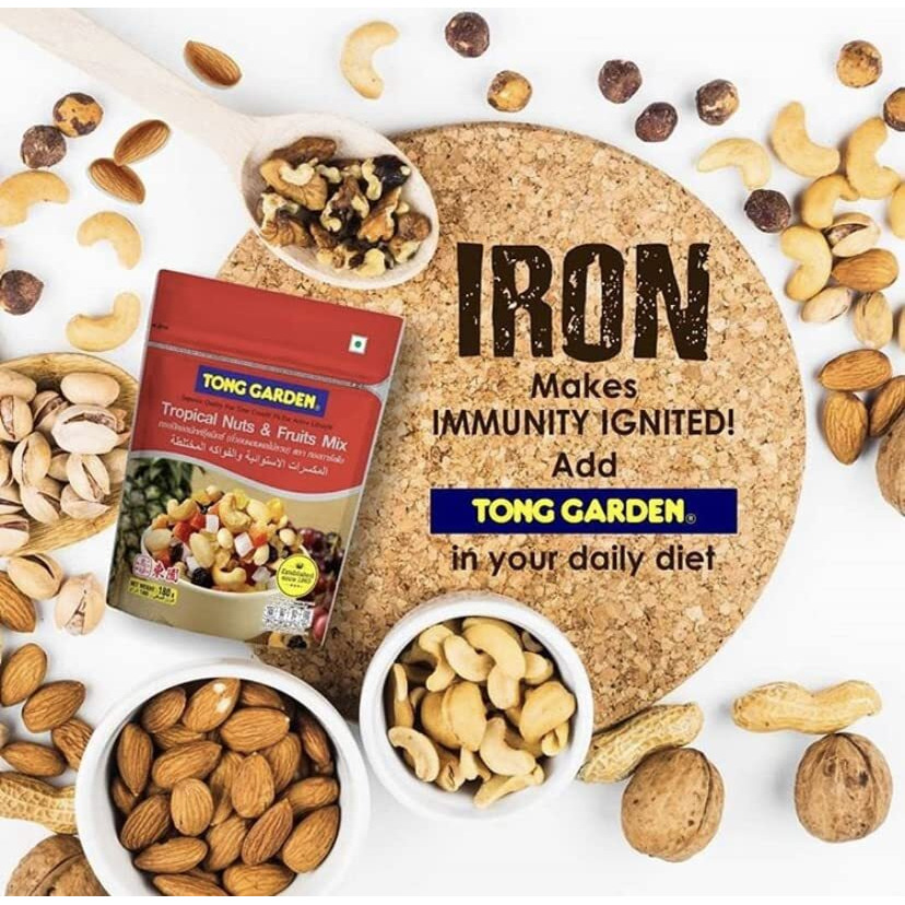 Tong Garden 180Gm Tropical Nuts & Fruits | Trail Mix | 7 Superfoods In 1 Mix | Nuts And Mixed Dry Fruits, (Pack Of 2)
