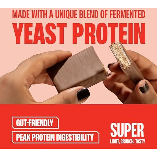 Superyou Chocolate Protein Wafer Bars (Pack Of 10) & Choco Peanut Butter (Pack Of 10)|10G Protein, 3G Fiber, No Added Sugar|Yeast Fermented Protein|Energy Bars|Crunchy Wafer Bar|100% Vegetarian|No Palm Oil|800G