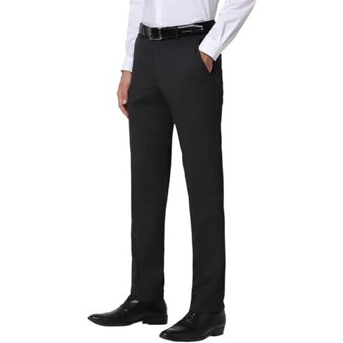 Peter England Jeans Men's Slim Pants (Petfwnspn59596_Black