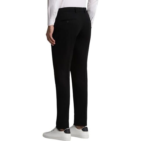 Peter England Men's Slim Work Utility Pants (Pxtfpssp009574_Size(86) Black