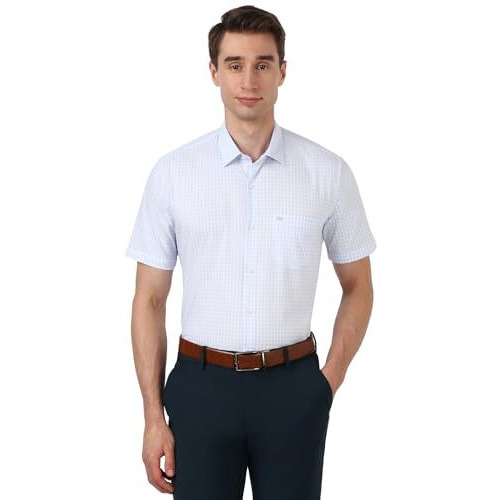 Peter England Men's Regular Fit Shirt (Peshwnubt63986_White