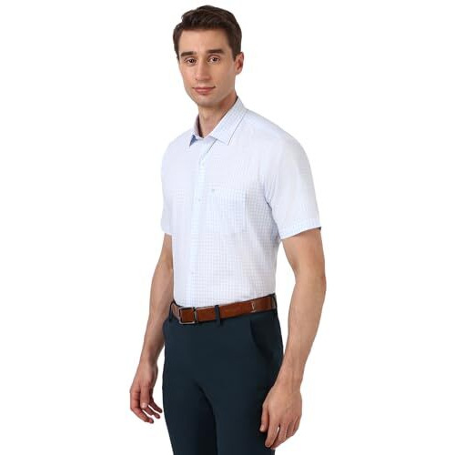 Peter England Men's Regular Fit Shirt (Peshwnubt63986_White