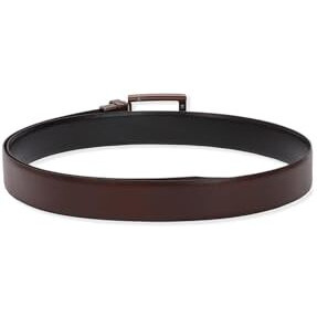 Peter England Men Brown Textured Leather Belt