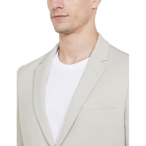 Peter England Men's Single Breasted Blazer Pibzwnsfx33293_Beige