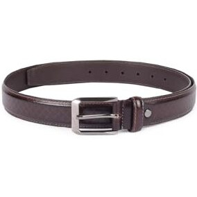 Peter England Men Brown Print Leather Belt