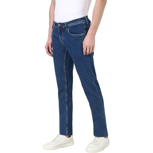 Peter England Men's Skinny Jeans (Pjdncskpz43954_Blue