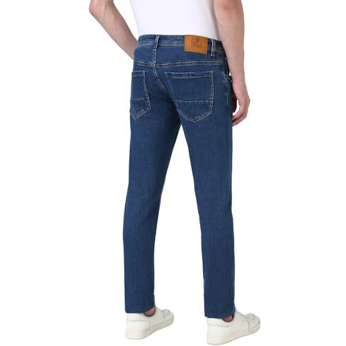 Peter England Men's Skinny Jeans (Pjdncskpz43954_Blue
