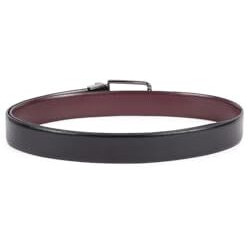 Peter England Men Black Solid Leather Belt