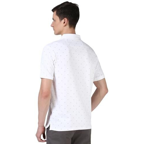 Peter England Men's Regular Fit T-Shirt (Pekpwrgfu76255_White