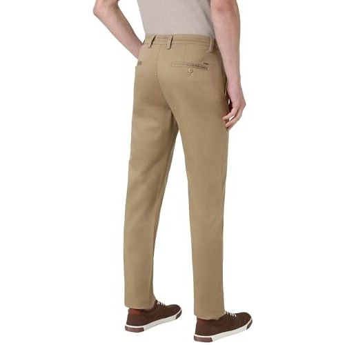 Peter England Men's Slim Casual Pants (Pctfsssf072876_Beige
