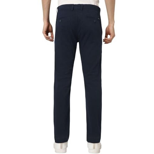 Peter England Men's Skinny Casual Pants (Pctfsskbe89189_Navy