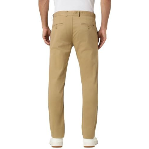 Peter England Men's Skinny Casual Pants (Pctfsskpf69433_Khaki_34)