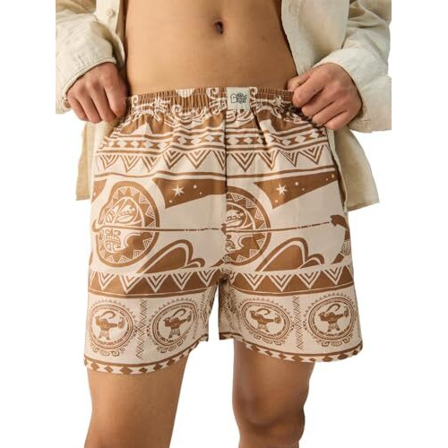 The Souled Store Official Disney Maui Magic Comfortable Ultra Soft Above The Knee Cotton Boxer Shorts Multicolour