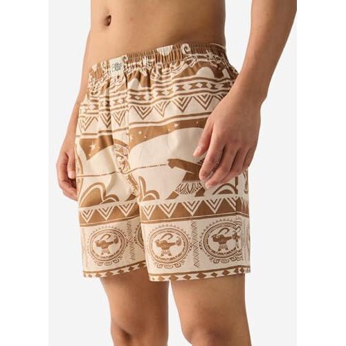 The Souled Store Official Disney Maui Magic Comfortable Ultra Soft Above The Knee Cotton Boxer Shorts Multicolour