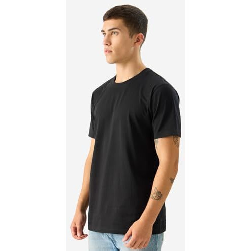 The Souled Store Solids Midnight Black Cotton T-Shirts Regular Fit For Men And Boys - Classic Comfort In Style