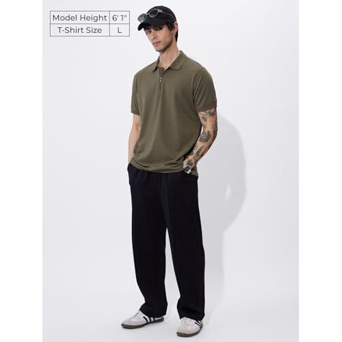 The Souled Store Solids  Dusky Brown Men And Boys Short Sleeves Collared Neck Regular Fit Cotton Blend Polos