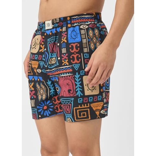 The Souled Store Originals  Tribal Tales Blue Men And Boys Boxer Short