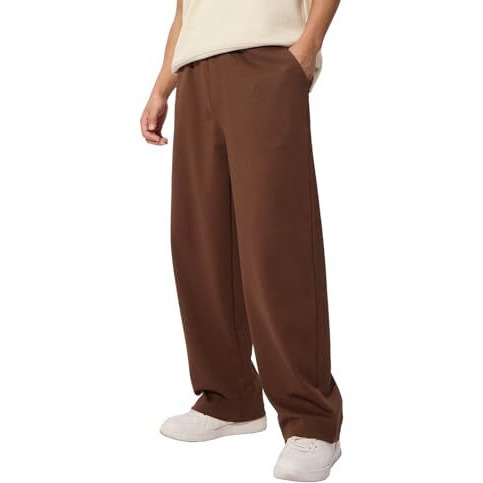 The Souled Store Official Korean Joggers Tan Brown Mens And Boys Korean Fit Cotton Blend Solid Korean Joggers