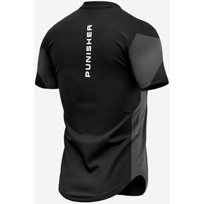 The Souled Store Official Punisher  One Man Army Printed Regular Fit Cotton Short Sleeve Round Neck Drop Cut T-Shirts For Men And Boys