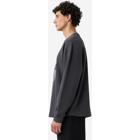 The Souled Store Punisher Chaos Men And Boys Round Neck Grey Embroidered Cotton Oversized Full Sleeve T-Shirts