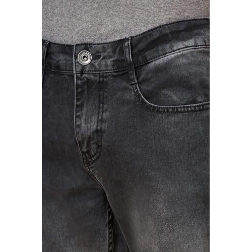 Sf Jeans By Pantaloons Mid Rise Men's Skinny Fit Jeans (110148079018_Black, 32