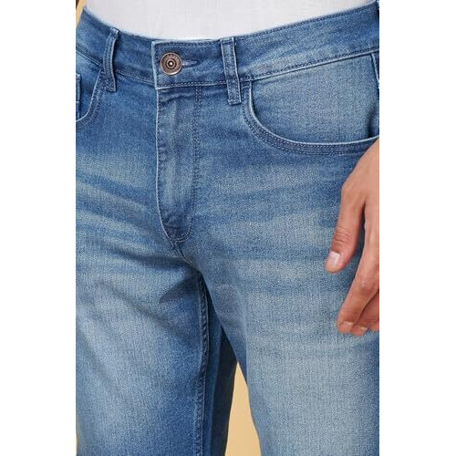 Sf Jeans By Pantaloons Men's Chino Shorts (110151409007_Medium Blue