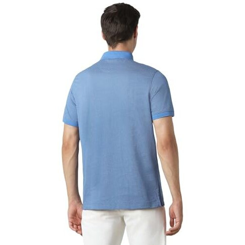 Van Heusen Men's Regular Fit T-Shirt (Vhkpwrgf845697_Blue