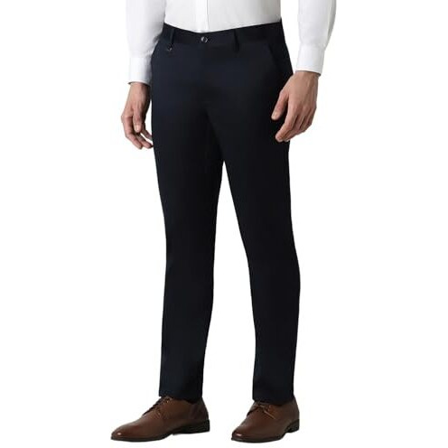 Van Heusen Men's Slim Pants (Vhtffslb746996_Dark Khaki