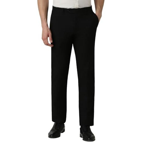 Van Heusen Men's Slim Pants (Vhtfdslba23498_Black