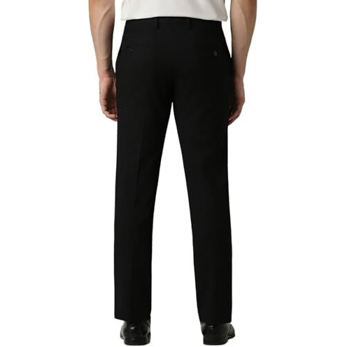 Van Heusen Men's Slim Pants (Vhtfdslba23498_Black
