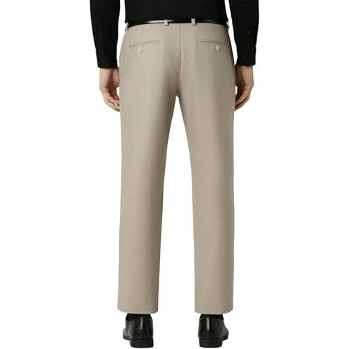 Van Heusen Men's Slim Pants (Vhtffslb542582_Beige