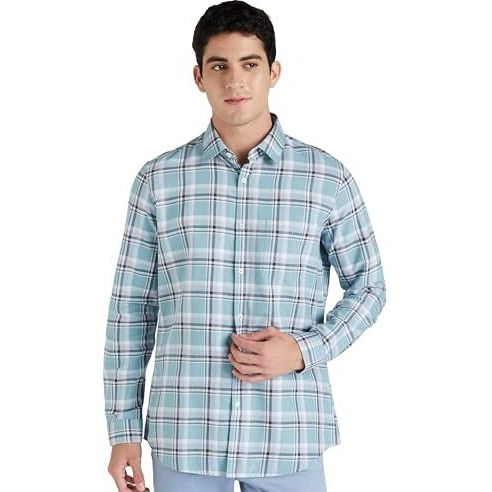 Van Heusen Men's Slim Fit Shirt (Vssfuslff05511_White