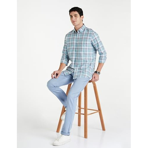 Van Heusen Men's Slim Fit Shirt (Vssfuslff05511_White