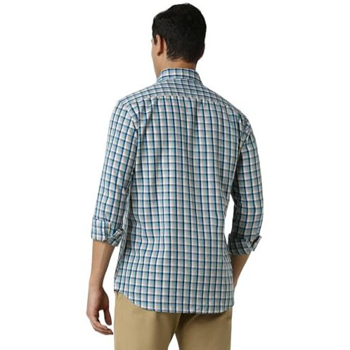 Van Heusen Cotton Men's Slim Fit Shirt (Vssfuslfv62580_White, 40