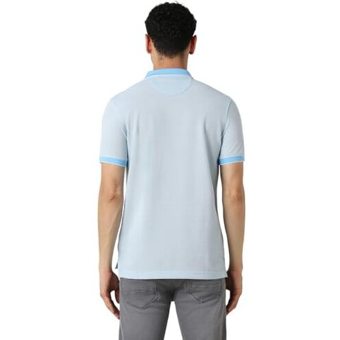 Van Heusen Men's Regular Fit T-Shirt (Vskpurgpn94136_Aqua Xl)