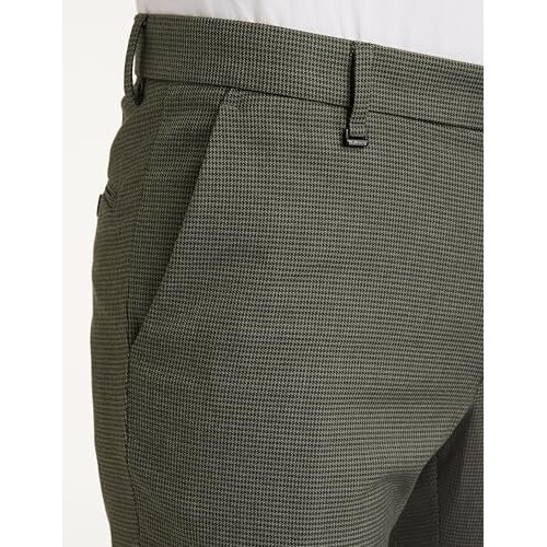 Van Heusen Men's Slim Pants (Vhtffslbc00484_Olive