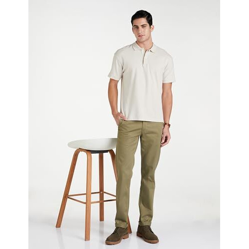 Van Heusen Men's Slim Pants (Vstfuslf293697_Olive_34)