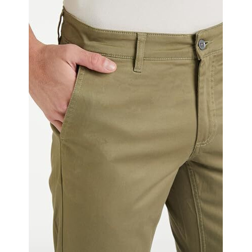 Van Heusen Men's Slim Pants (Vstfuslf293697_Olive_34)