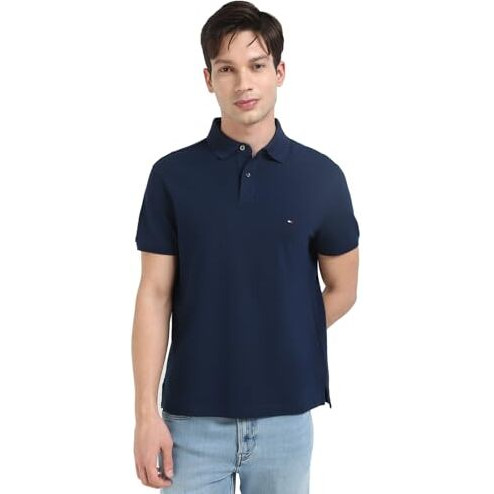 Tommy Hilfiger Mens Blue Color Tshirt (S)