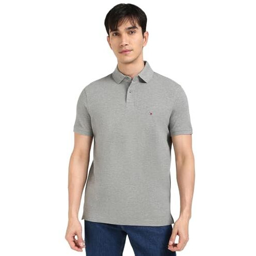 Tommy Hilfiger Mens Grey Color T-Shirt (M)