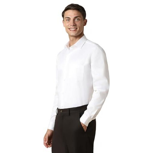 Allen Solly Men's Slim Fit Shirt (Assfssppi92858_White