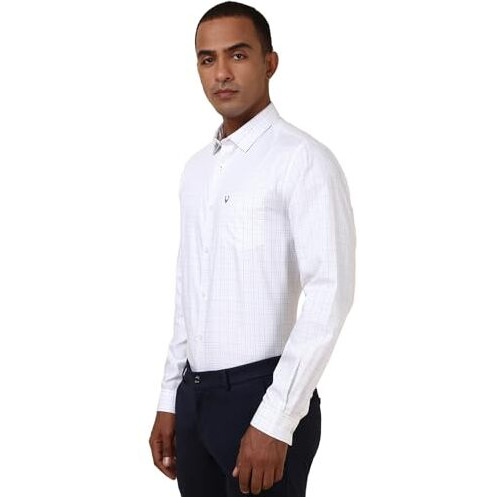 Allen Solly Men's Slim Fit Shirt (Assfqspb346547_White