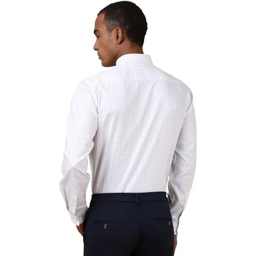 Allen Solly Men's Slim Fit Shirt (Assfqspb346547_White