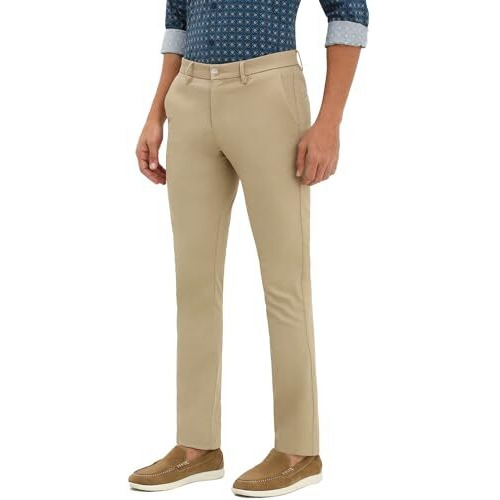 Allen Solly Men's Slim Casual Pants (Astfqulf666019_Khaki