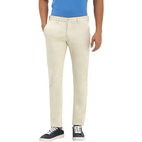 Allen Solly Men's Slim Casual Pants (Astfqulfm69787_Cream