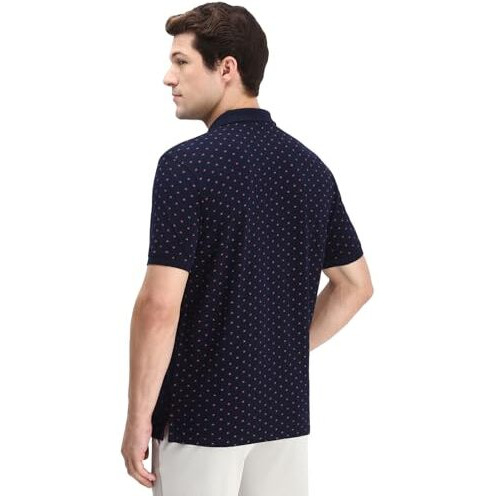 Allen Solly Men's Regular Fit T-Shirt (Askpqrgfx73491_Navy