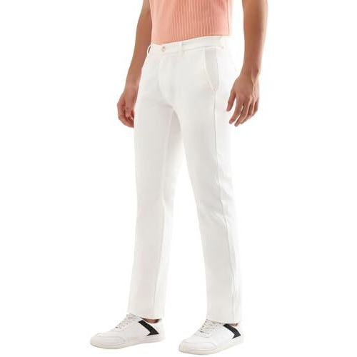 Allen Solly Men's Slim Casual Pants (Astfqsrfl87241_White