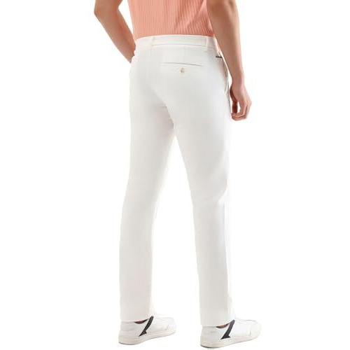 Allen Solly Men's Slim Casual Pants (Astfqsrfl87241_White