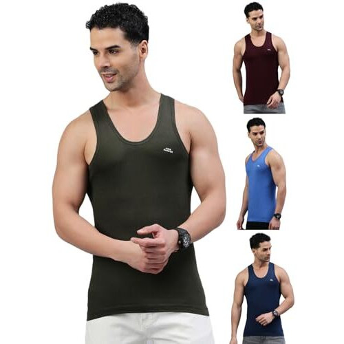 Lux Parker Men's Regular Fit Vest Col_Rn_4Pc_Assorted
